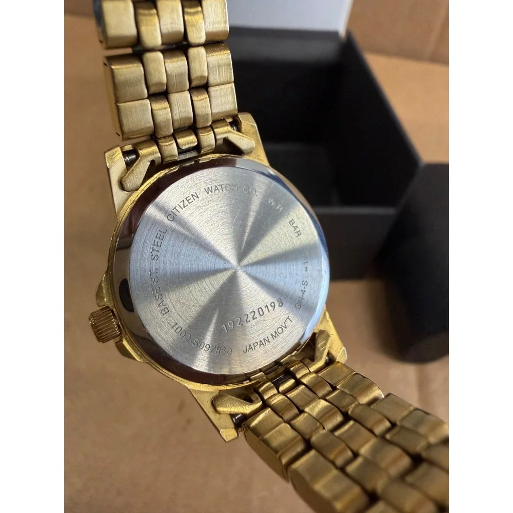 Citizen Women's Quartz Classic Gold Dial Wristwatch 1002-S097860 w/ Box